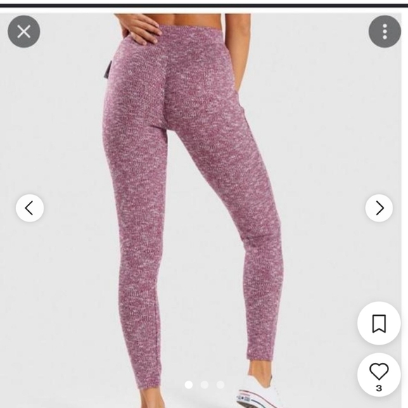 Gymshark viscose ribbed leggings size small - Picture 2 of 5